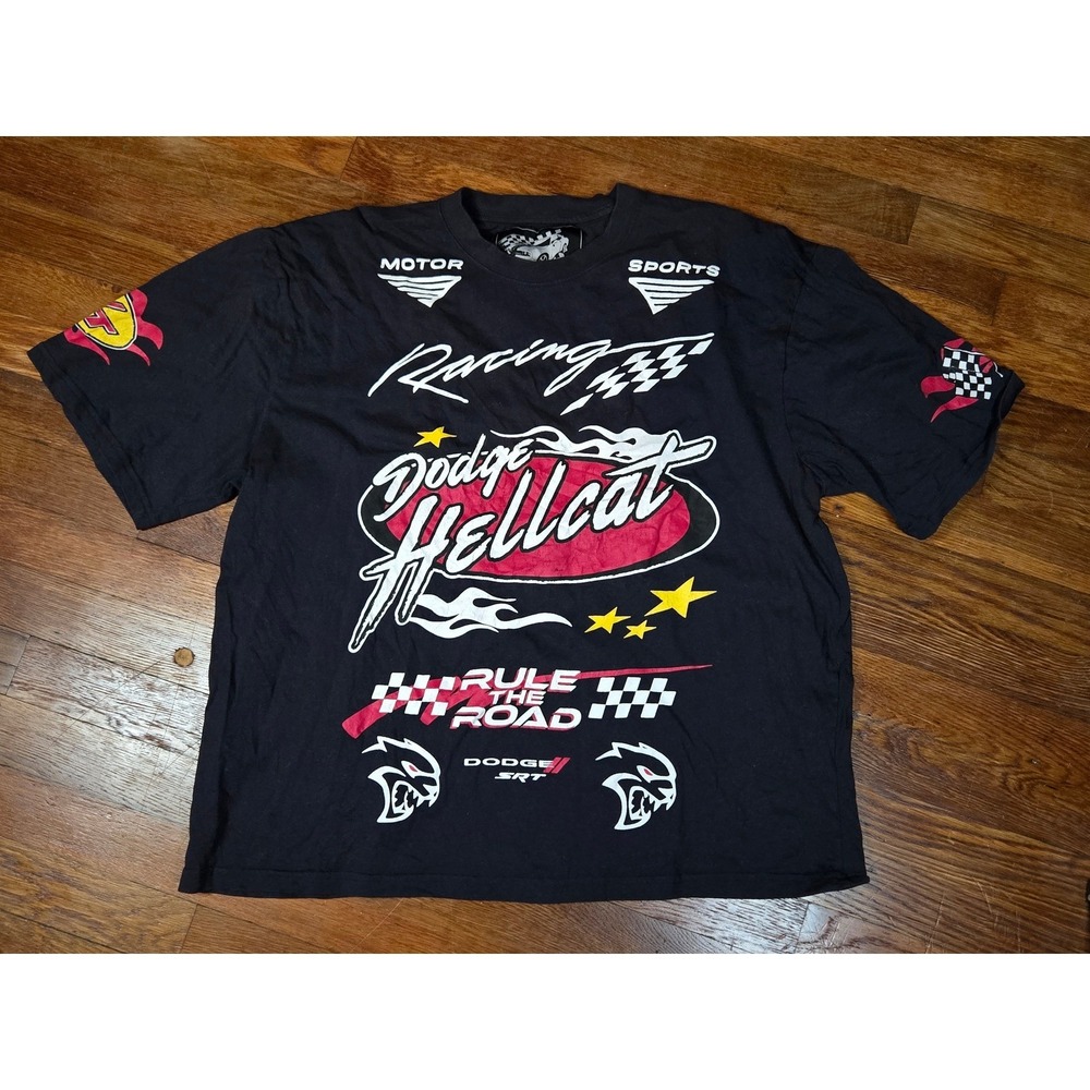 Dodge x Reason Hellcat SRT Racing Graphic T-Shirt Black Mens XL Limited Edition
